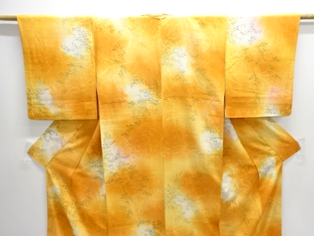  草葉模様小紋着物